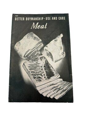 1947 Household Finance Better Buymanship Meat Vintage Cooking Butcher Guide